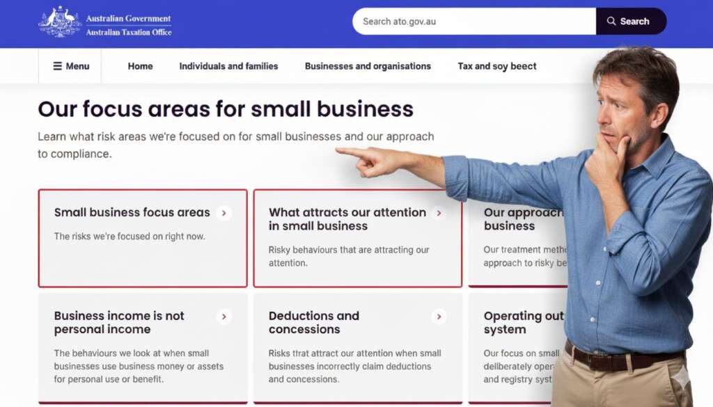 What the ATO's Latest 2025 Compliance Focus Means for Business Owners - worried looking man