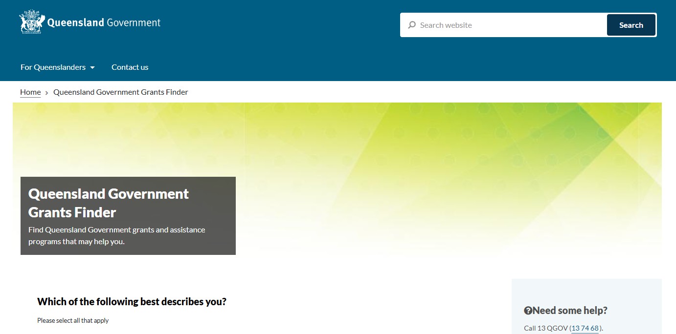 QLD Govt Business Grants