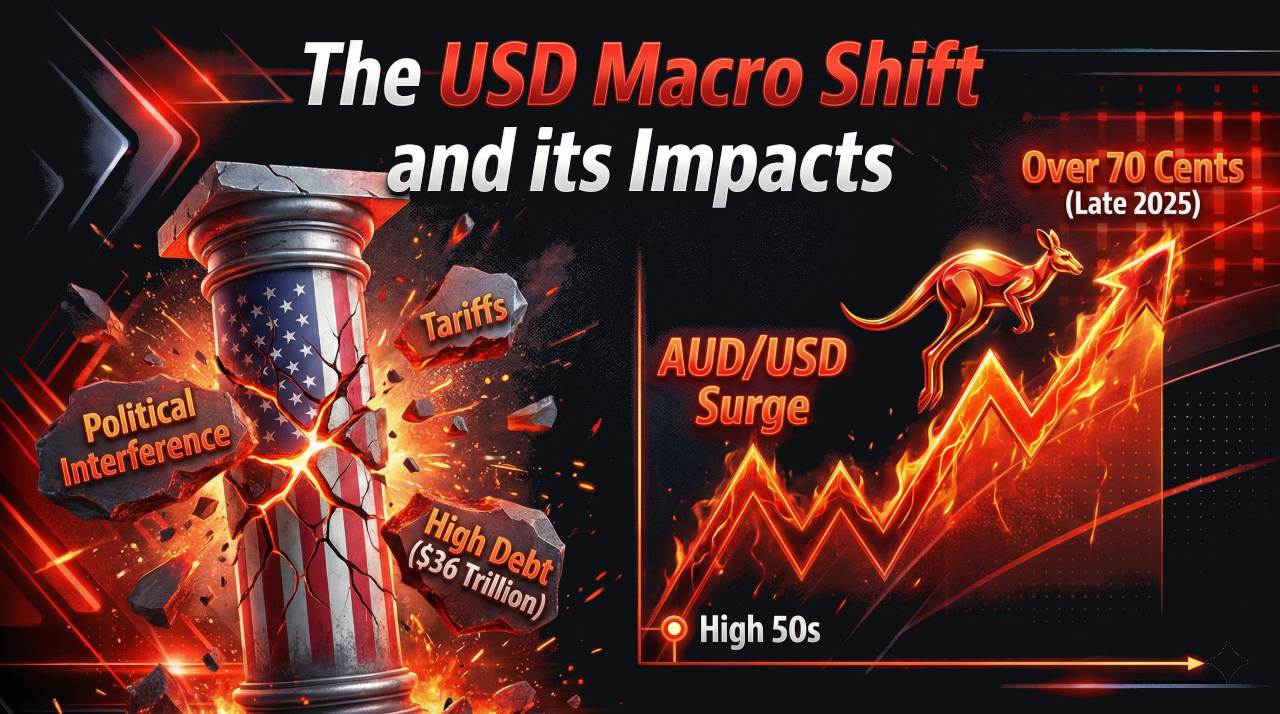 USD recent decline compared to AUD - an analysis by Keypoint Accountants